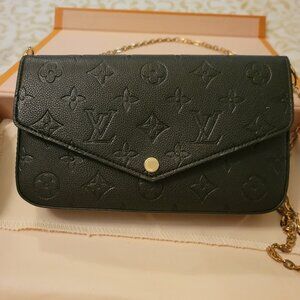 Louis Vuitton black shoulder purse